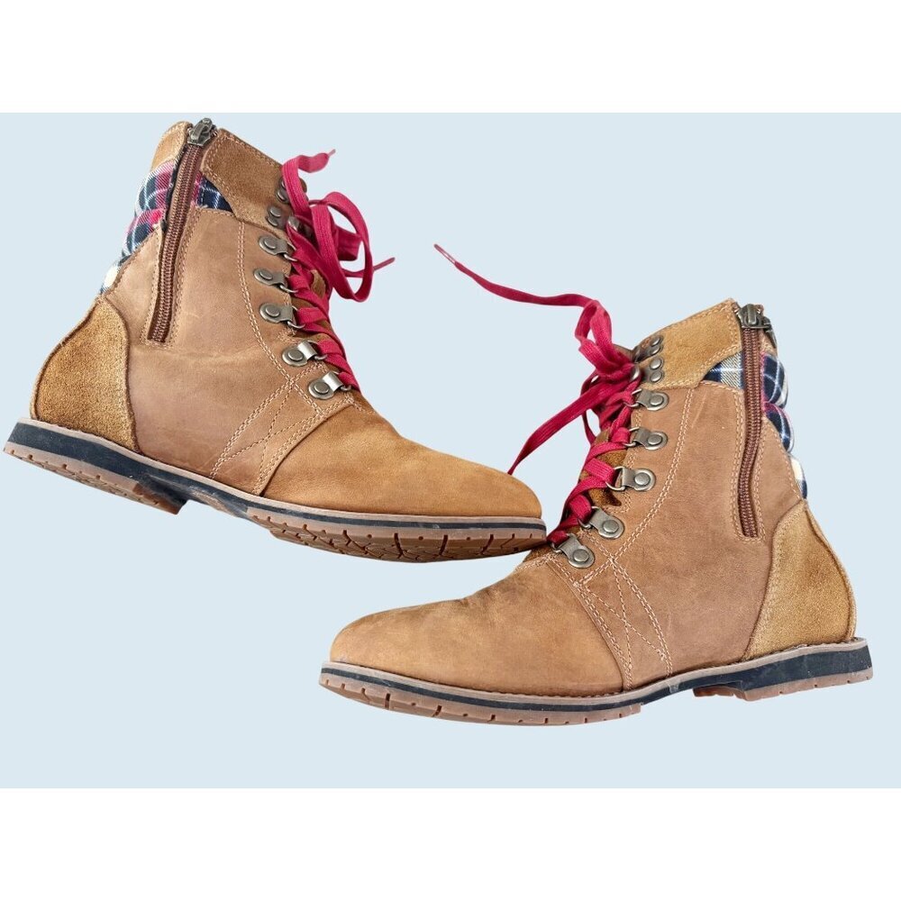 COLUMBIA Women's Twentythird Ave Tan Leather Waterproof Boots Sz 8